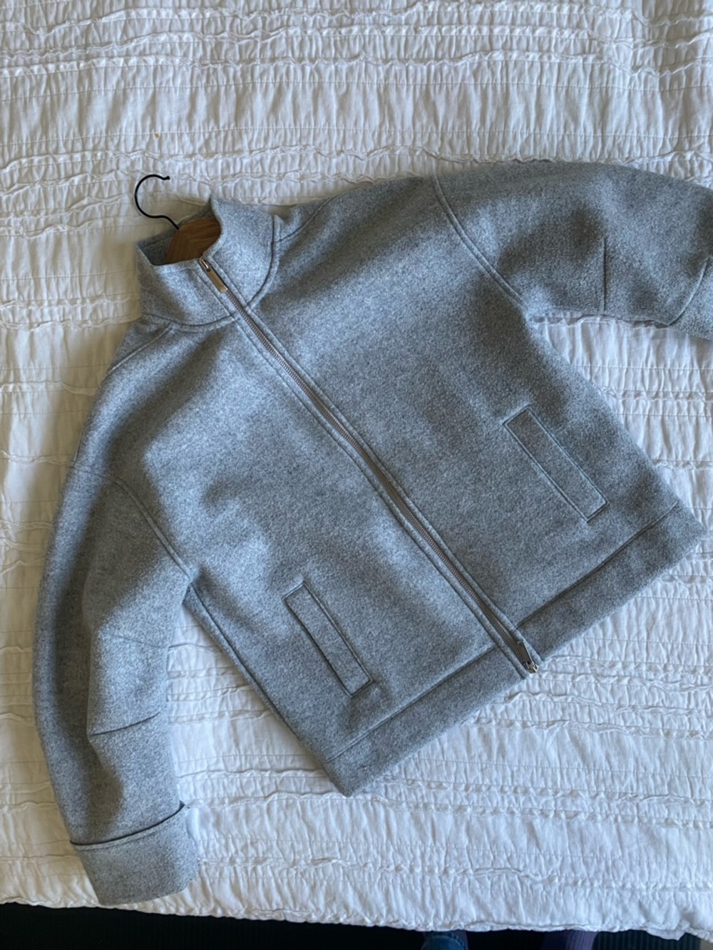 Madewell Heather Gray Wool-Blend Jacket